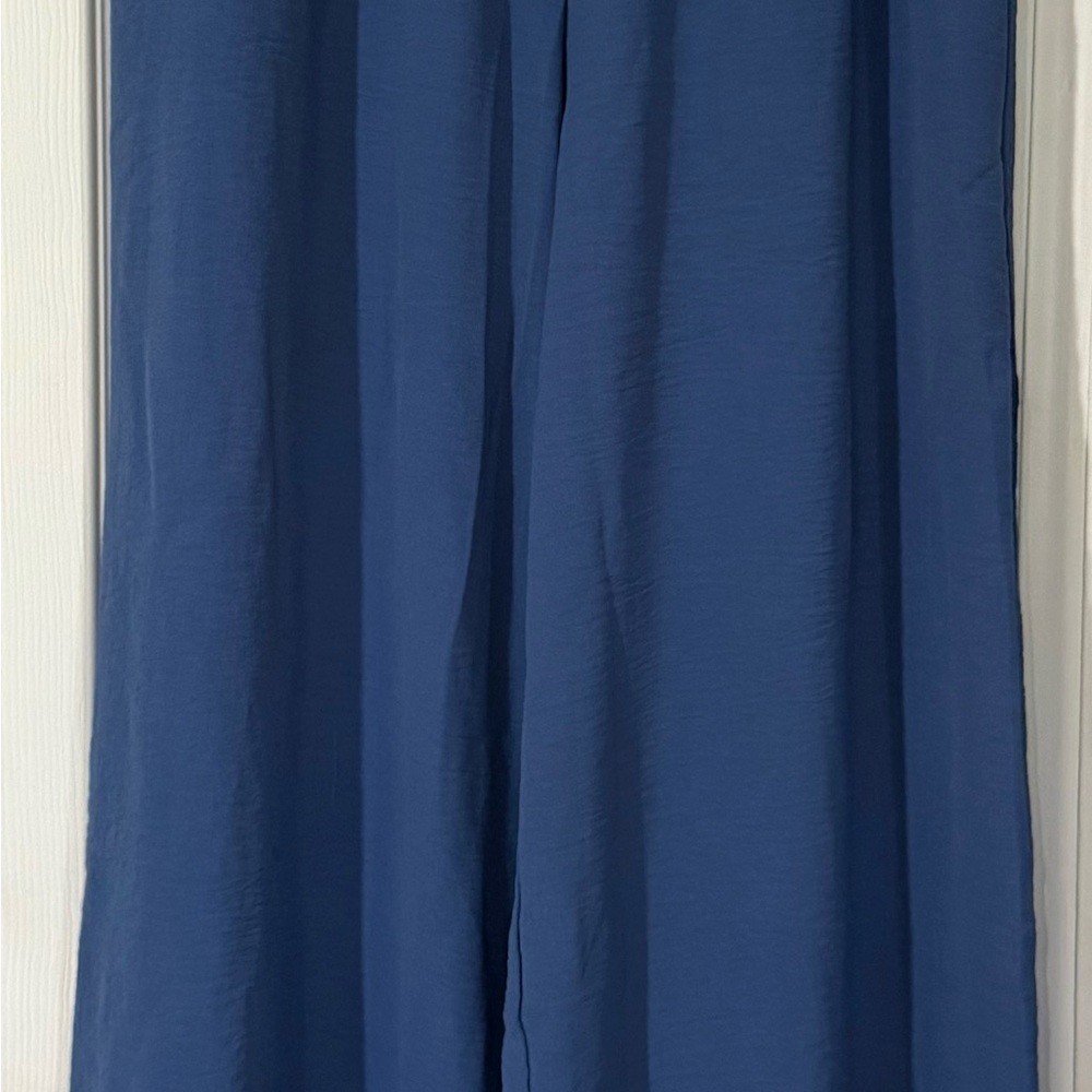 Simplee Stylish Blue Wide-Leg Pants